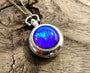 Real Butterfly wing pendant mechanical pocket watch pendant Blue Morpho working Pocketwatch Blue Statement Necklace hippie entomology