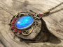 Real butterfly wing necklace 1920s necklace Art Deco necklace Flapper necklace Vintage style jewelry 1920s jewelry Blue morpho butterfly