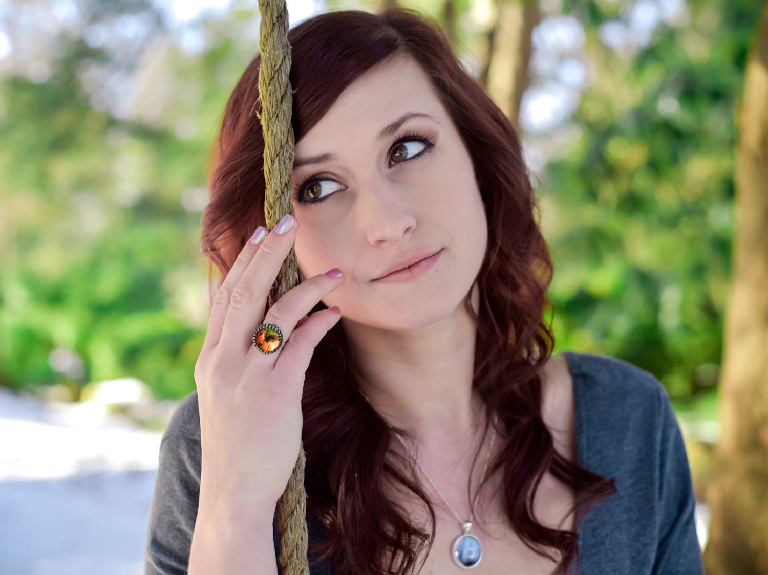 Real moth wings ring Cool rings Sunset Moth taxidermy ring Weird stuff Glass resin rings for women Oddities Moth ring Bug ring Insect ring