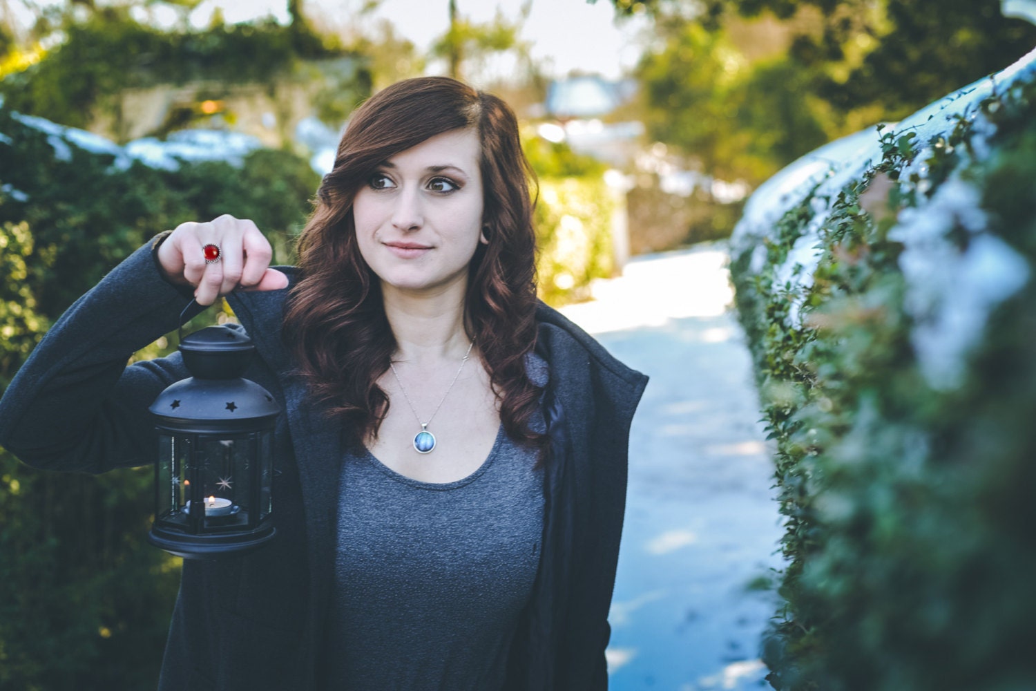 Real butterfly wing ring Anniversary gift for wife 1 year Red birthstone ring Red crystal ring Adjustable sterling silver rings for women
