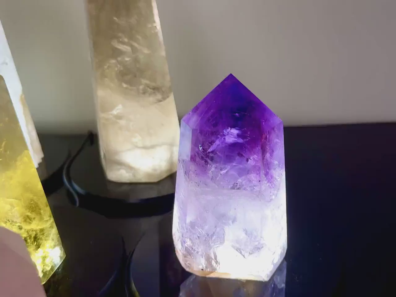 Large Rose Quartz tower Genuine rose quartz light Raw crystal lamp Large crystal towers Crystal generator Real rose quartz lamp Obelisk